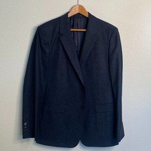 Dark Blue Wool/Silk Blazer by Theory